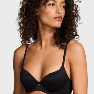 Victoria's Secret Black Lined Demi-Buste Double Bra